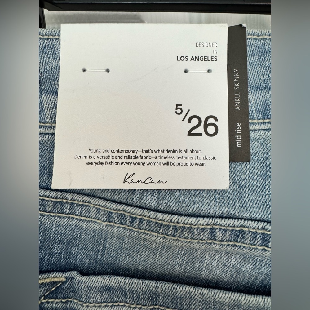 KanCan Light Blue Distressed Skinny Jeans - Picture 5 of 5